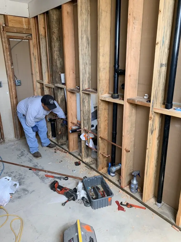 Commercial rough-in plumbing for Gas Line Repair in Jefferson